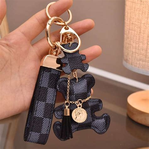 louis vuitton keychain damier|louis vuitton handbag charms.